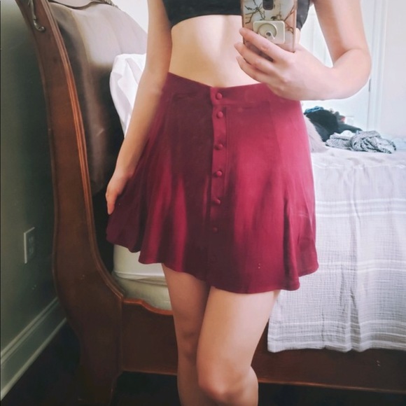 Button Down Skater Skirt Sz Xs - Picture 1 of 4